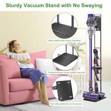 Haturi Vacuum Stand for Dyson: Stable Storage Solution