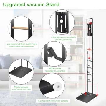Haturi Vacuum Stand for Dyson: Stable Storage Solution
