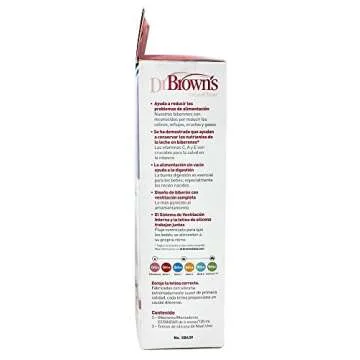 Dr. Brown's 4 Ounce Baby Bottle - Pink, 3-Count Pack