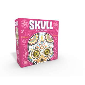 Skull Party Game (New Edition) | Bluffing Strategy Game | Fun Game for Game Night | Family Board Gam...
