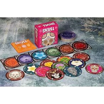 Skull Party Game - Fun Bluffing Strategy Game for All Ages