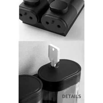 1-Chamber Soap Dispensers Wall Mount,400ml Bathroom Shower Pump Dispenser,Press Manually Lotion Shower Soap Dispenser Usefor Home,Bath,Kitchen,Hotels,Restaurants(Black)