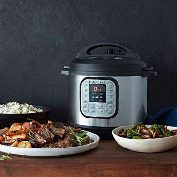 Instant Pot Duo 7-in-1 Electric Pressure Cooker, Sterilizer, Slow Cooker, Rice Cooker, Steamer, Saut...