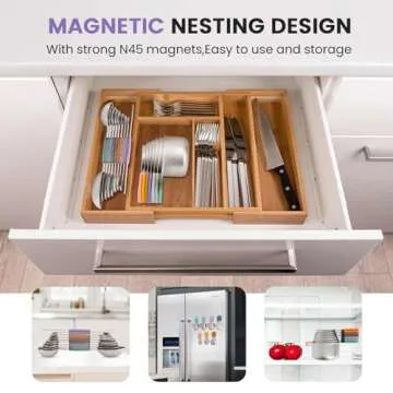 Magnetic Measuring Cups and Spoons Set-Heavy Duty 304 Stainless Steel，Double Measurement Markings，Set of 16 with Leveler for Measure Dry and Liquid Ingredients