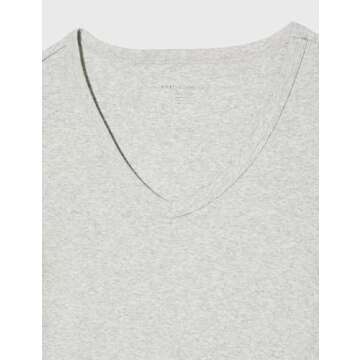 Amazon Essentials Women's Slim-Fit Short-Sleeve V-Neck T-Shirt, Pack of 2, Charcoal Heather/Light Grey Heather, XX-Large
