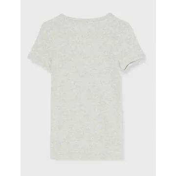 Amazon Essentials Women's Slim-Fit Short-Sleeve V-Neck T-Shirt, Pack of 2, Charcoal Heather/Light Grey Heather, XX-Large