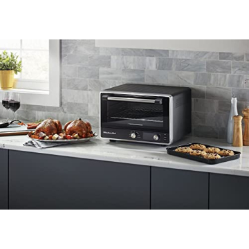 KitchenAid KCO211BM Digital Countertop Toaster Oven, Black Matte