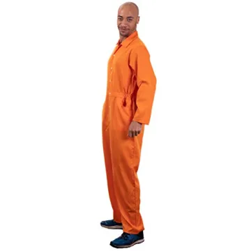 Orange Prisoner Jumpsuit Costume for Adults