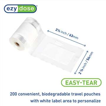 Ezy Dose Pill Suite Weekly (7-Day) Pill Organizer, Vitamin and Medicine Packaging System for Travel, Includes Sorter, Sealer, Batteries, and 200 Easy-Tear Pill Pouches, BPA Free