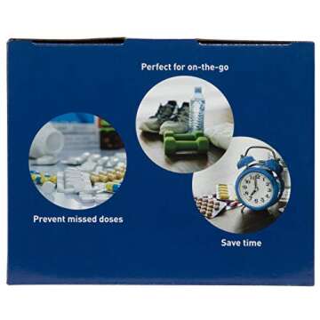 Ezy Dose Pill Suite Weekly (7-Day) Pill Organizer, Vitamin and Medicine Packaging System for Travel, Includes Sorter, Sealer, Batteries, and 200 Easy-Tear Pill Pouches, BPA Free