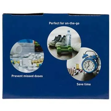 Ezy Dose Pill Suite Weekly (7-Day) Pill Organizer, Vitamin and Medicine Packaging System for Travel, Includes Sorter, Sealer, Batteries, and 200 Easy-Tear Pill Pouches, BPA Free