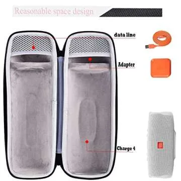 Case for JBL Charge 4 / Charge 5 / Pulse 4 Portable Waterproof Wireless Bluetooth Speaker [ Fits USB...