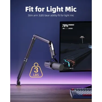 TODI Rotatable Mic Arm for Live Streaming & Gaming