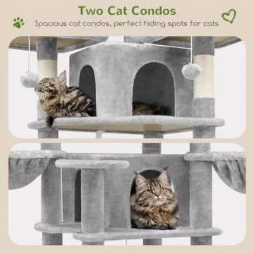 Globlazer Big Cat Tower for Multiple Adult Cats 80inch