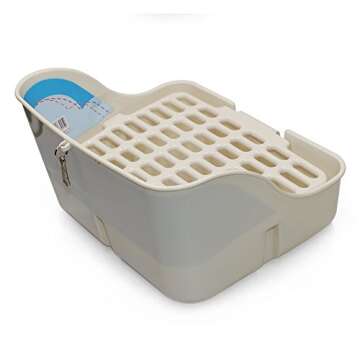 Erlvery DaMain Square Potty Trainer Corner Litter Bedding Box Pet Pan for Small Animal/Rabbit/Guinea...
