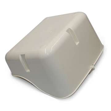 Erlvery DaMain Square Potty Trainer Corner Litter Bedding Box Pet Pan for Small Animal/Rabbit/Guinea Pig/Galesaur/Ferret (White)