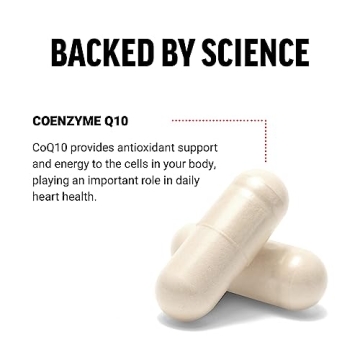 Vegan CoQ10 100mg Heart Health Supplement with BioPerine