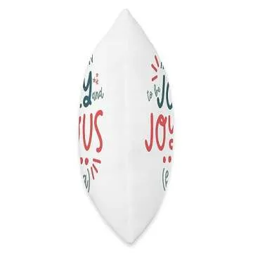 Polka Dot Pixie Shop 'Tis The Season to be Jolly and Joyous Christmas Throw Pillow - Multicolor 18x1...