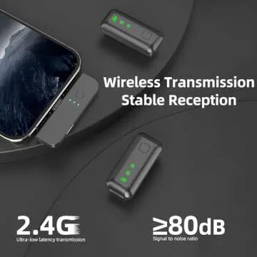 Top Quality EVINYEP Wireless Lavalier Microphone for All Devices