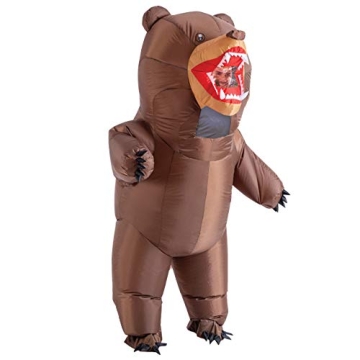 Spooktacular Creations Inflatable Costume Adult, Bear Air Blow-up Deluxe Halloween Costume, Full Bod...