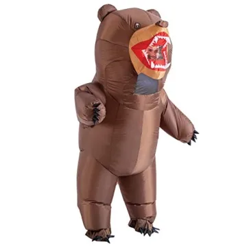 Spooktacular Creations Inflatable Costume Adult, Bear Air Blow-up Deluxe Halloween Costume, Full Bod...