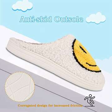 V-CEN Smile Face Slippers - Cute & Cozy for All