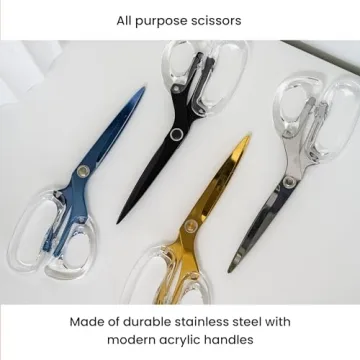 OfficeGoods Acrylic Scissors - Stylish and Sharp Cutting Tool