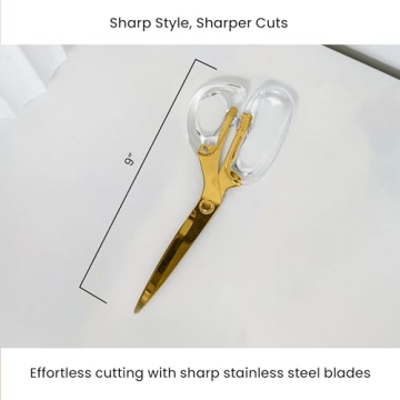 OfficeGoods Acrylic Scissors - Stylish and Sharp Cutting Tool