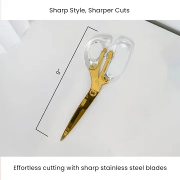 OfficeGoods Acrylic Scissors - Stylish and Sharp Cutting Tool