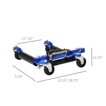 DURHAND Hydraulic Wheel Dolly Tire Jack for Car Truck RV