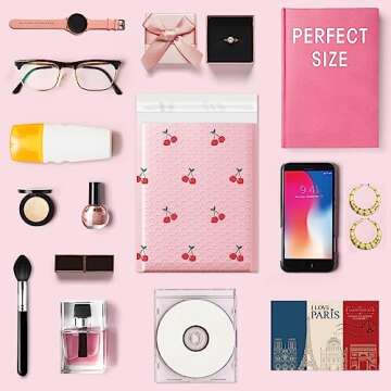 Cozymood 100 Pack Pink Bubble Mailers for Shipping