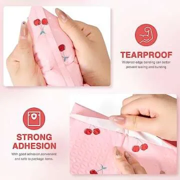 Cozymood 100 Pack Pink Bubble Mailers for Shipping