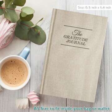 PUKYO The Gratitude Journal, manifestation journal, Daily Journal with Prompts for Affirmation, Happiness, Mindfulness, Positivity, Wellness, Undated Journal for Women & Men(8.5 * 5.5 inches)