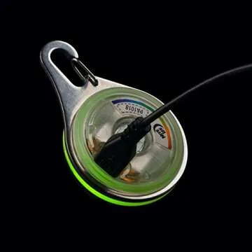 Nite Ize SpotLit XL Rechargeable Collar Light - Carabiner Keychain Clip with LED Light - Clip Color-Changing Light for Dog Collars - Disc-O Select