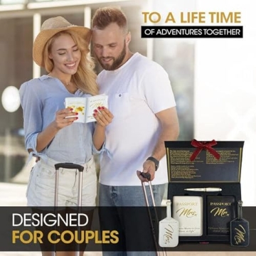 Deluxy Mr & Mrs Travel Set - Ideal Wedding Gifts for Couples