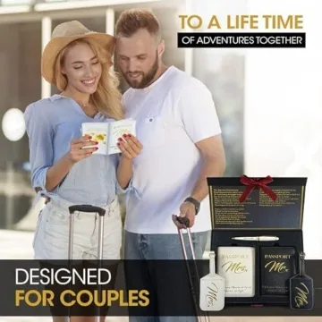Deluxy Mr & Mrs Travel Set - Ideal Wedding Gifts for Couples