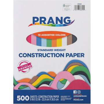Prang Construction Paper – 10 Colors, 500 Sheets