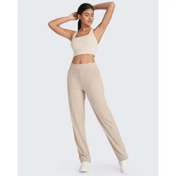 G4Free Women's Stylish Wide Leg Pants with Pockets