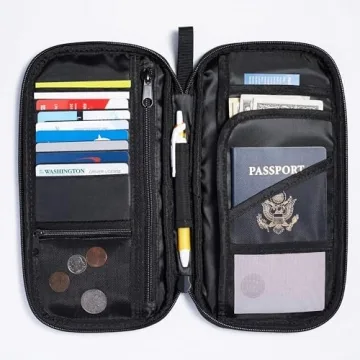 Amazon Basics Passport Wallet - RFID Travel Organizer