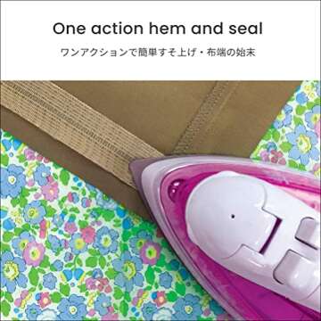 LEONIS Iron-on Instant Hem Tape 25mm x 5m (1 inch x 5.5yd) White [ 78021 ]