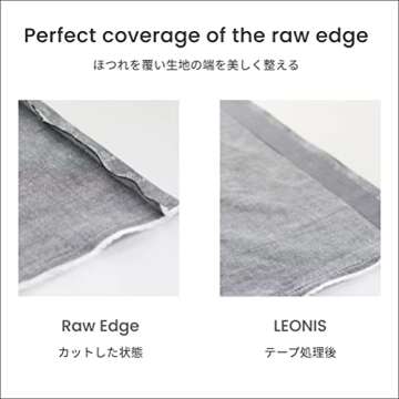 LEONIS Iron-on Instant Hem Tape 25mm x 5m (1 inch x 5.5yd) White [ 78021 ]