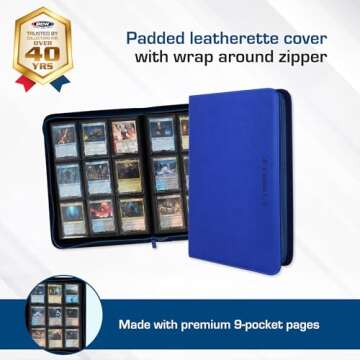 BCW Z-Folio 9-Pocket LX Album - Premium Card Organizer