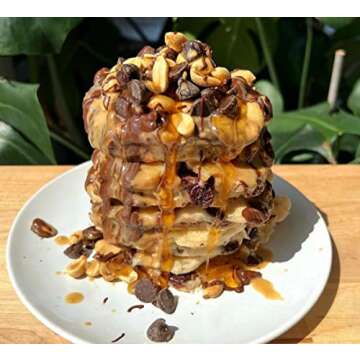 Birch Benders Keto Chocolate Chip Pancake & Waffle Mix with Almond Flour, Just Add Water, 10 Ounce (Pack of 3)