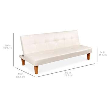Chic & Versatile Best Choice Convertible Lounge Futon Sofa Bed for Any Space