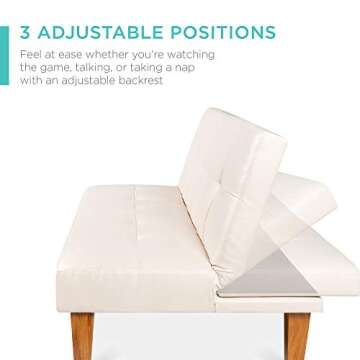 Best Choice Convertible Futon Sofa Bed - Stylish & Adjustable