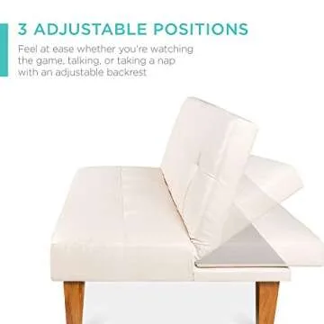 Best Choice Convertible Futon Sofa Bed - Stylish & Adjustable