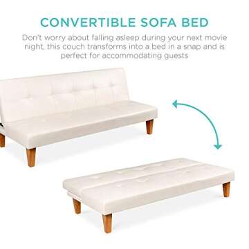 Best Choice Convertible Futon Sofa Bed - Stylish & Adjustable