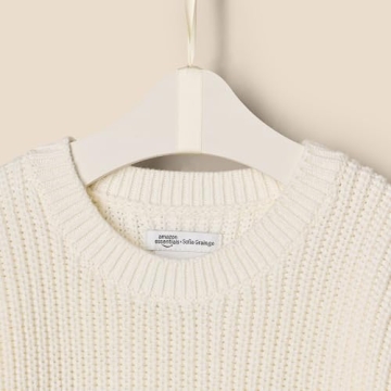 Stylish Unisex Toddlers' Pullover Sweater in Ivory