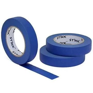 STIKK Painters Tape - 3pk Blue Painter Tape - 1 inch x 60 Yards - Paint Tape for Painting, Edges, Tr...