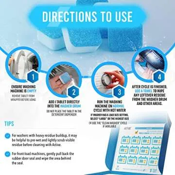 Cleaning Tablets for Appliances - Fresh Smell Bundle 72 Count